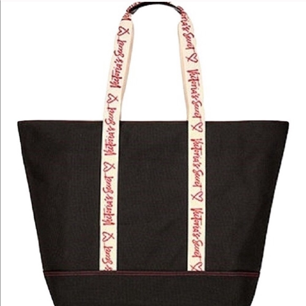 NWT 2017 Victoria’s Secret black red white tote bag